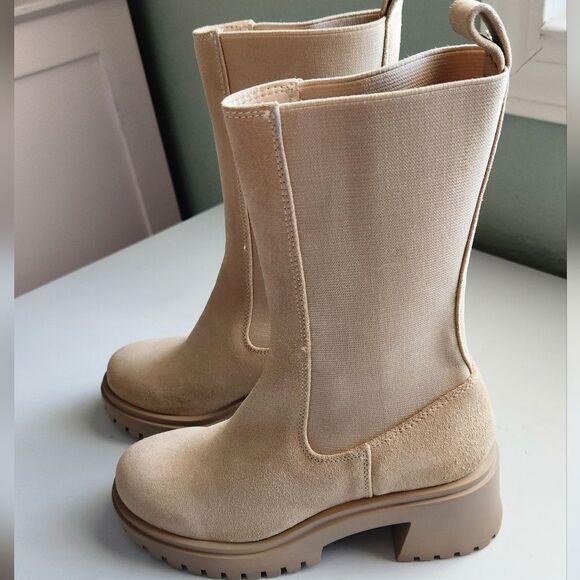 Steve Madden Hesitant Chelsea Boots Women's Size 5.5 -Sand Suede - Picture 8 of 11